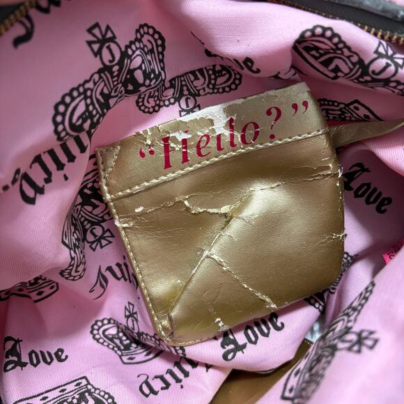 VTG Juicy Couture Shoulder Bag Dust Bag Included Pink Women's O/S - Picture 5 of 8